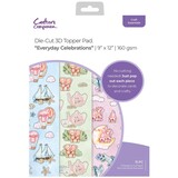 Crafter's Companion 12x9 Inch Die Cut 3D Topper Pad Everyday Celebrations (CC-DTPAD9-EVCE) (OUTLET)