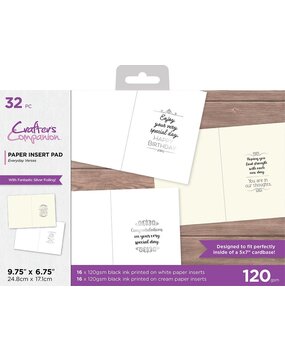 Crafter's Companion Insert Pad Everyday Verses (Silver) (CC-INSPAD-EDV-SILV) (OUTLET)