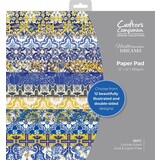 Crafter's Companion Mediterranean Dreams 12x12 Inch Paper Pad (MED-PAD12) (OUTLET)