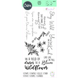 Sizzix Clear Stamps by Jess Slack Spring Bloom Sentiments (10pcs) (666145) (DISCONTINUED)