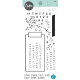 Sizzix Clear Stamps by Lisa Jones Journal Stamps (35pcs) (665498) (DISCONTINUED)