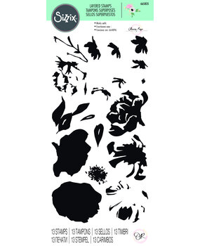 Sizzix Layered Stamps by Olivia Rose Watercolour Bouquet (13pcs) (665835) (DISCONTINUED)