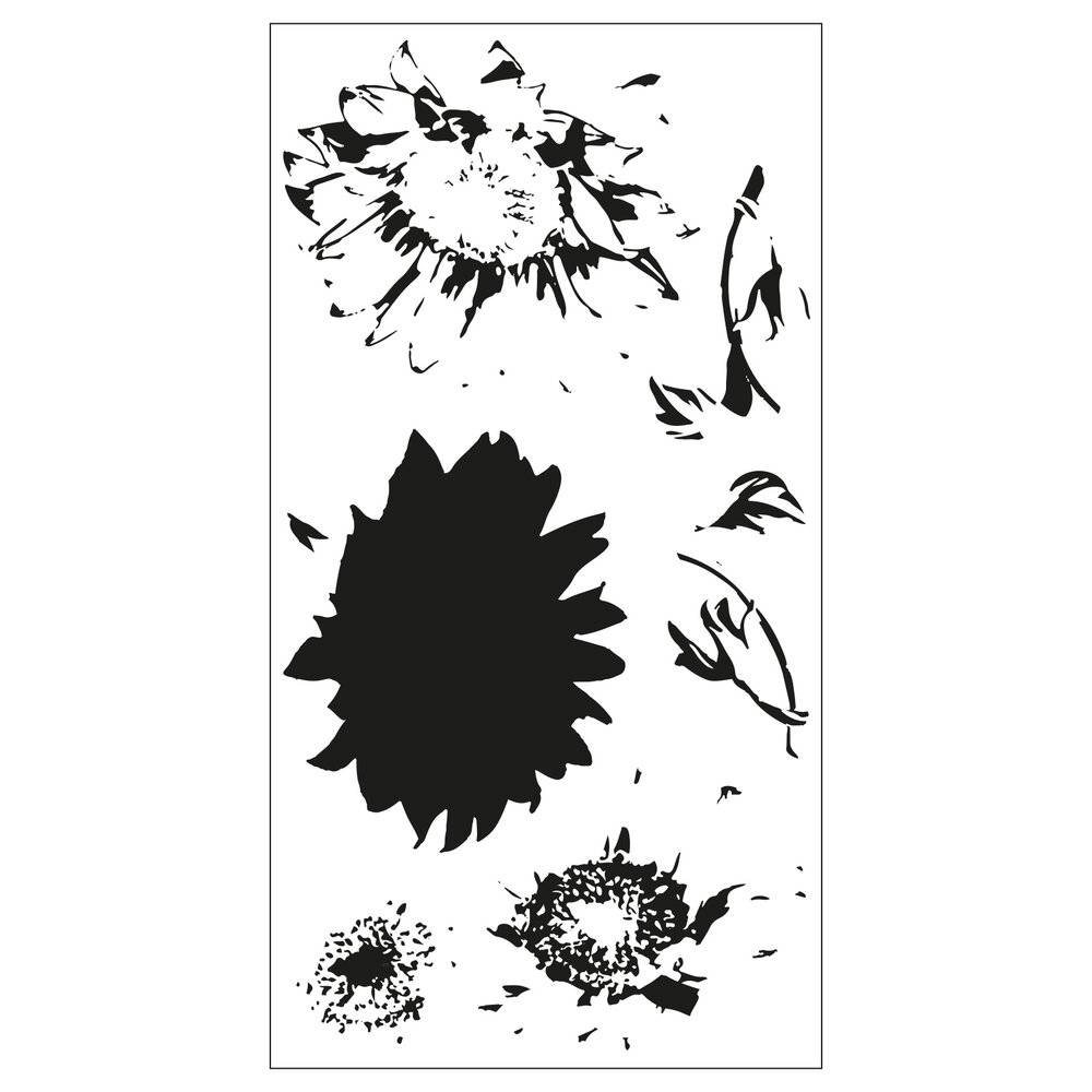 Sizzix Layered Stamps by Olivia Rose Sunflower Stem (6pcs) (665975) (DISCONTINUED)