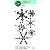 Sizzix Layered Stamps by Olivia Rose Floating Snowflakes (6pcs) (665974) (DISCONTINUED)