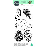 Sizzix Layered Stamps by Lisa Jones Pine Branches (8pcs) (664936) (DISCONTINUED)