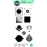 Sizzix Layered Stamps by Lisa Jones Geo Repeat (9pcs) (666144) (DISCONTINUED)