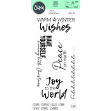 Sizzix Clear Stamps by Olivia Rose Festive Sentiments #1 (5pcs) (664937) (DISCONTINUED)