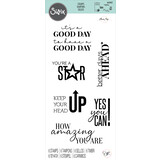 Sizzix Clear Stamps by Olivia Rose Positive Signs (6pcs) (665832) (DISCONTINUED)
