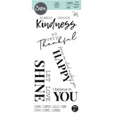 Sizzix Clear Stamps by Pete Hughes Sunnyside Sentiments #10 (5pcs) (665412) (DISCONTINUED)