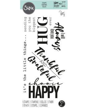 Sizzix Clear Stamps by Pete Hughes Sunnyside Sentiments #7 (5pcs) (665409) (DISCONTINUED)