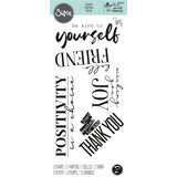 Sizzix Clear Stamps by Pete Hughes Sunnyside Sentiments #8 (5pcs) (665410) (DISCONTINUED)