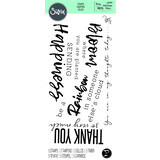 Sizzix Clear Stamps by Pete Hughes Sunnyside Sentiments #1 (5pcs) (665403) (DISCONTINUED)