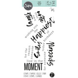 Sizzix Clear Stamps by Pete Hughes Sunnyside Sentiments #2 (5pcs) (665404) (DISCONTINUED)