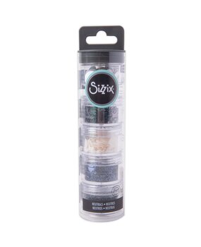 Sizzix Sequins & Beads Neutrals (5g x 5pcs) (665844) (DISCONTINUED)