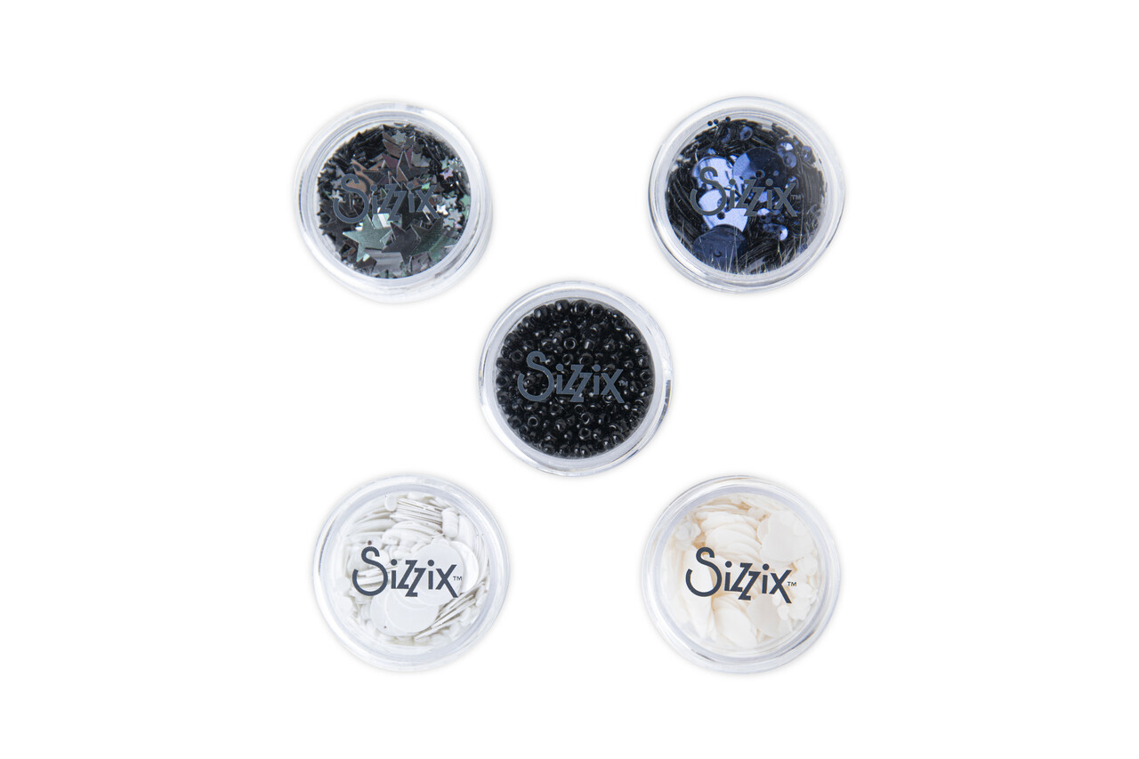 Sizzix Sequins & Beads Neutrals (5g x 5pcs) (665844) (OUTLET) Sizzix Sequins & Beads Neutrals (5g x 5pcs) (665844) (OUTLET)