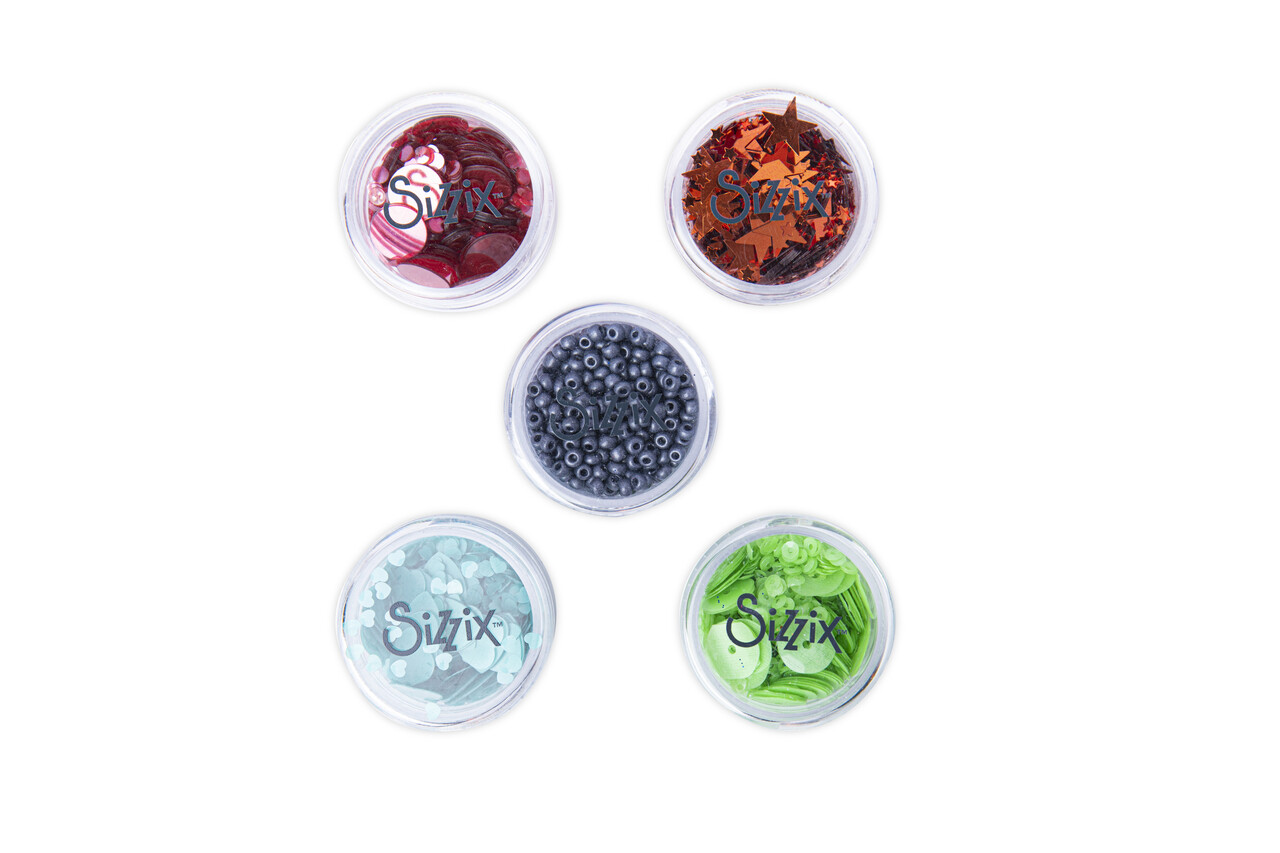 Sizzix Sequins & Beads Muted (5g x 5pcs) (665689) (OUTLET)