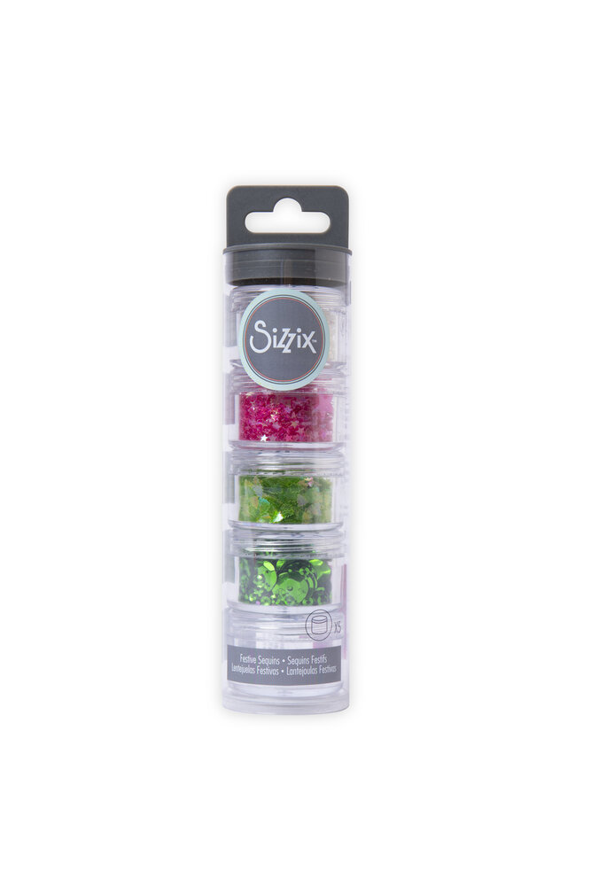 Sizzix Sequins & Beads Festive (5g x 5pcs) (664675) (OUTLET) Sizzix Sequins & Beads Festive (5g x 5pcs) (664675) (OUTLET)