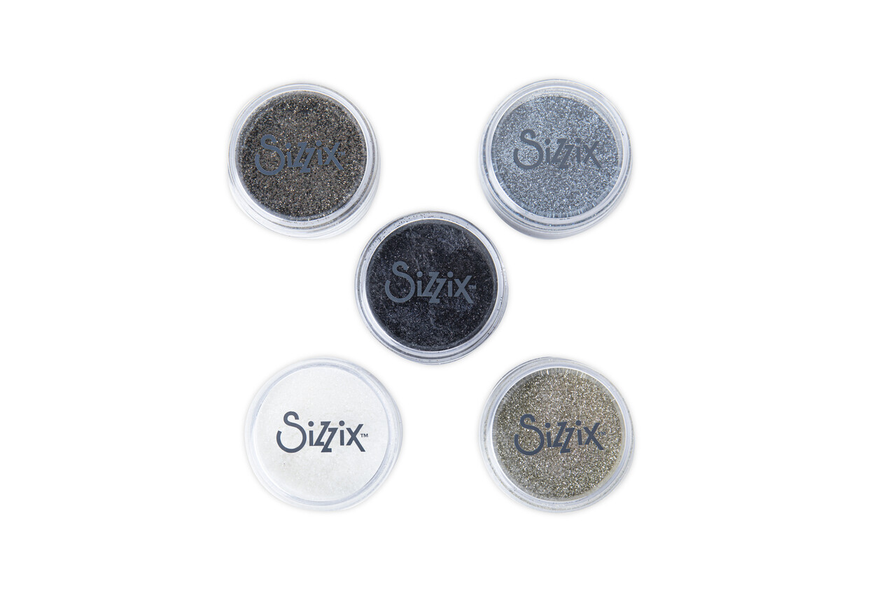 Sizzix Biodegradable Fine Glitter Neutrals 5x12g (665801) (DISCONTINUED)