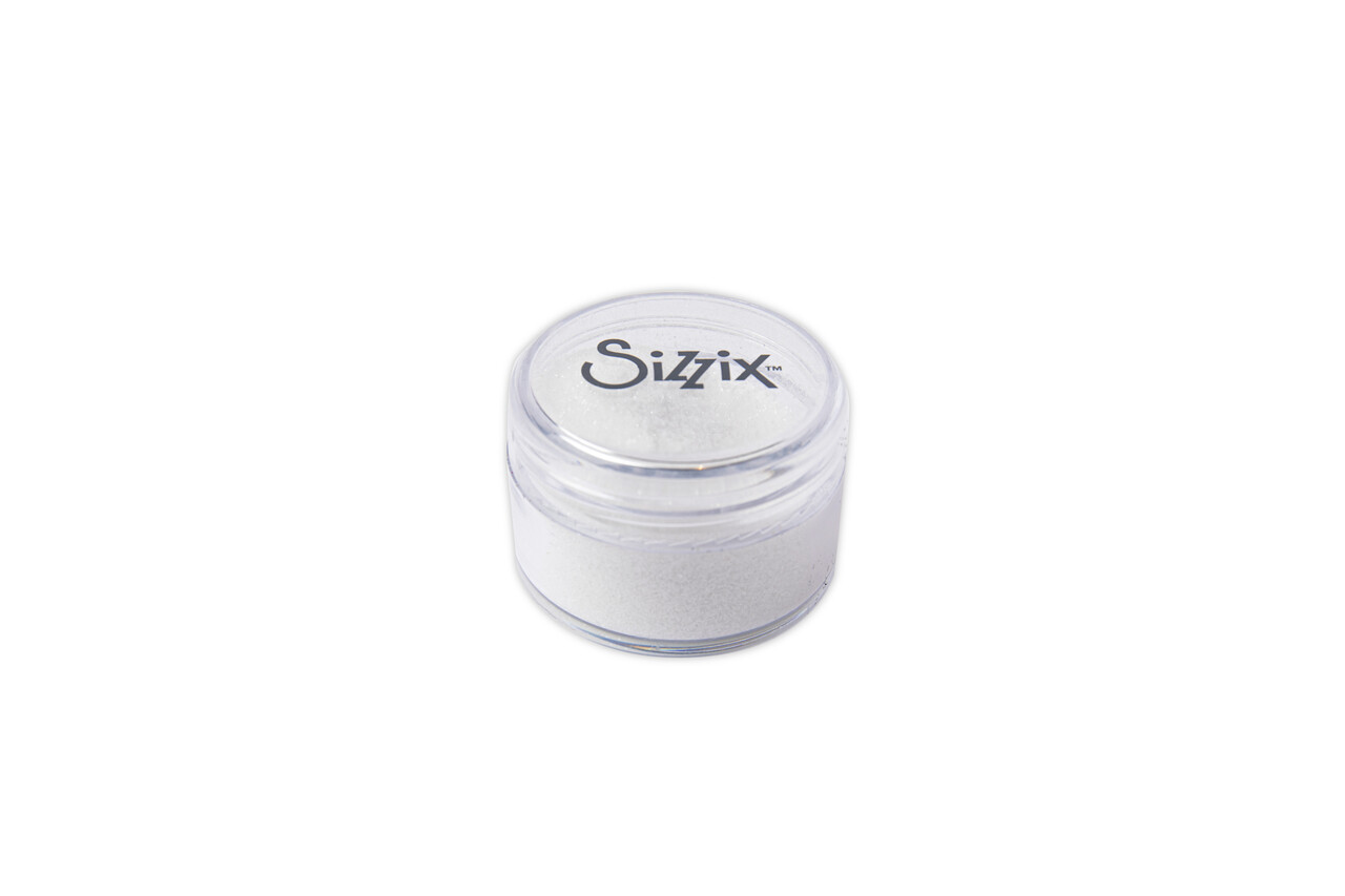 Sizzix Biodegradable Fine Glitter White 12g (665456) (DISCONTINUED)