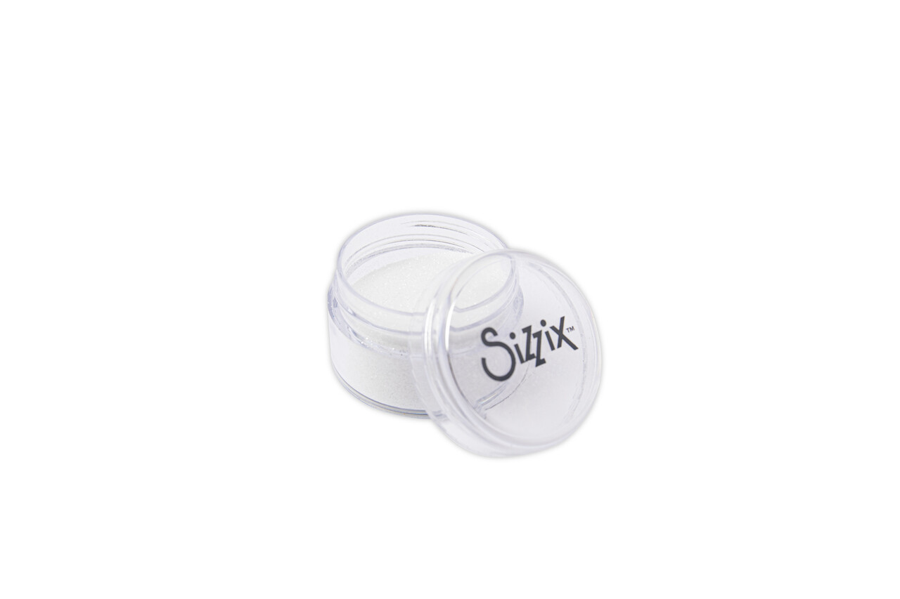 Sizzix Biodegradable Fine Glitter White 12g (665456) (DISCONTINUED)