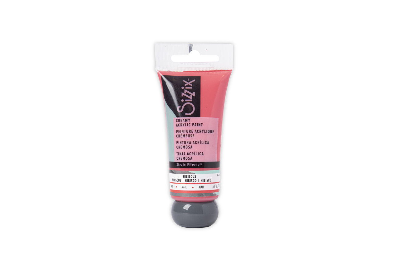 Sizzix Creamy Matte Acrylic Paint Hibiscus 60ml (664556) (DISCONTINUED)