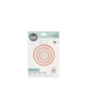 Sizzix Shaker Panes Circles 1 1/2, 2 1/2 & 3 1/2 Inch (3pcs) (665448) (DISCONTINUED)