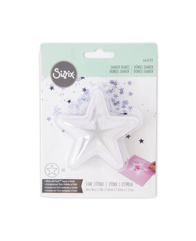 Sizzix Shaker Domes Star 3 Inch (6pcs) (664595) (DISCONTINUED)