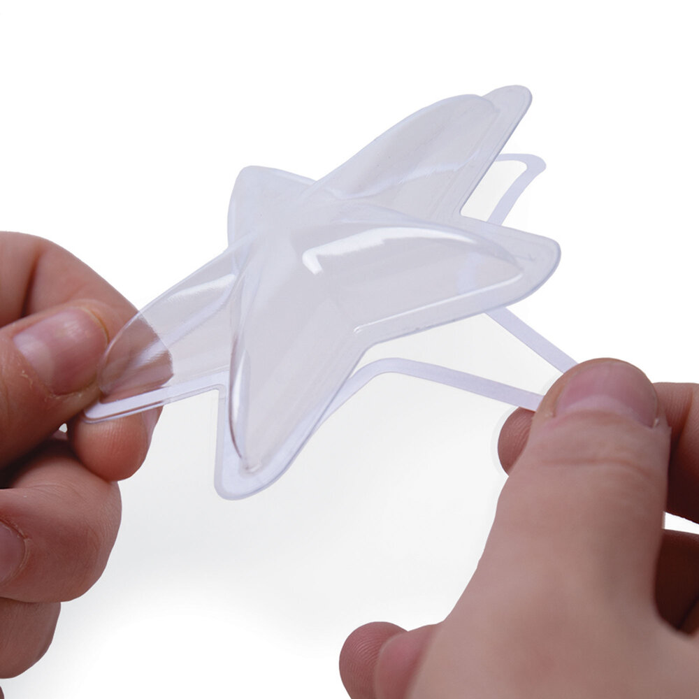 Sizzix Shaker Domes Star 3 Inch (6pcs) (664595) (OUTLET)