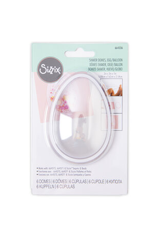 Sizzix Shaker Domes Egg/Balloon 2x3 Inch (6pcs) (664336) (DISCONTINUED) Sizzix Shaker Domes Egg/Balloon 2x3 Inch (6pcs) (664336) (DISCONTINUED)