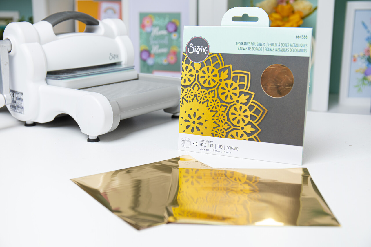 Sizzix Decorative Foil Sheets 6x6 Inch Gold (10pcs) (664566) (DISCONTINUED) Sizzix Decorative Foil Sheets 6x6 Inch Gold (10pcs) (664566) (DISCONTINUED)