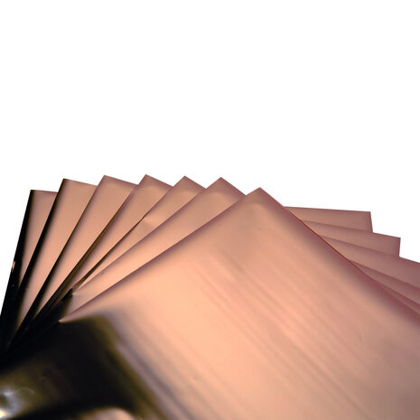 Sizzix Decorative Foil Sheets 6x6 Inch Rose Gold (10pcs) (664568) (DISCONTINUED)