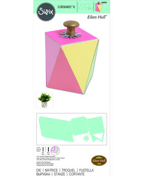 Sizzix ScoreBoards XL Die by Eileen Hull Geometric Box (666046) (DISCONTINUED)