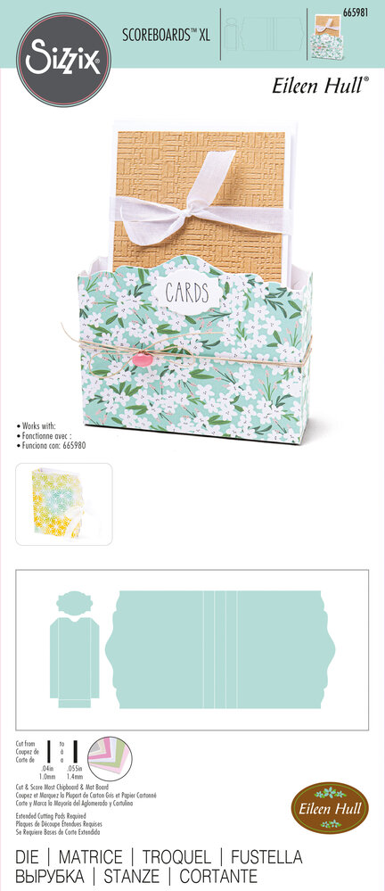 Sizzix ScoreBoards XL Die by Eileen Hull Card Caddy (665981) (DISCONTINUED) Sizzix ScoreBoards XL Die by Eileen Hull Card Caddy (665981) (DISCONTINUED)