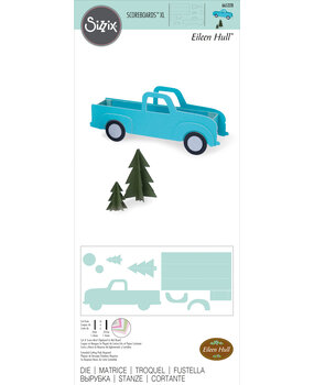 Sizzix ScoreBoards XL Die by Eileen Hull Box, Vintage Truck (665328) (DISCONTINUED)