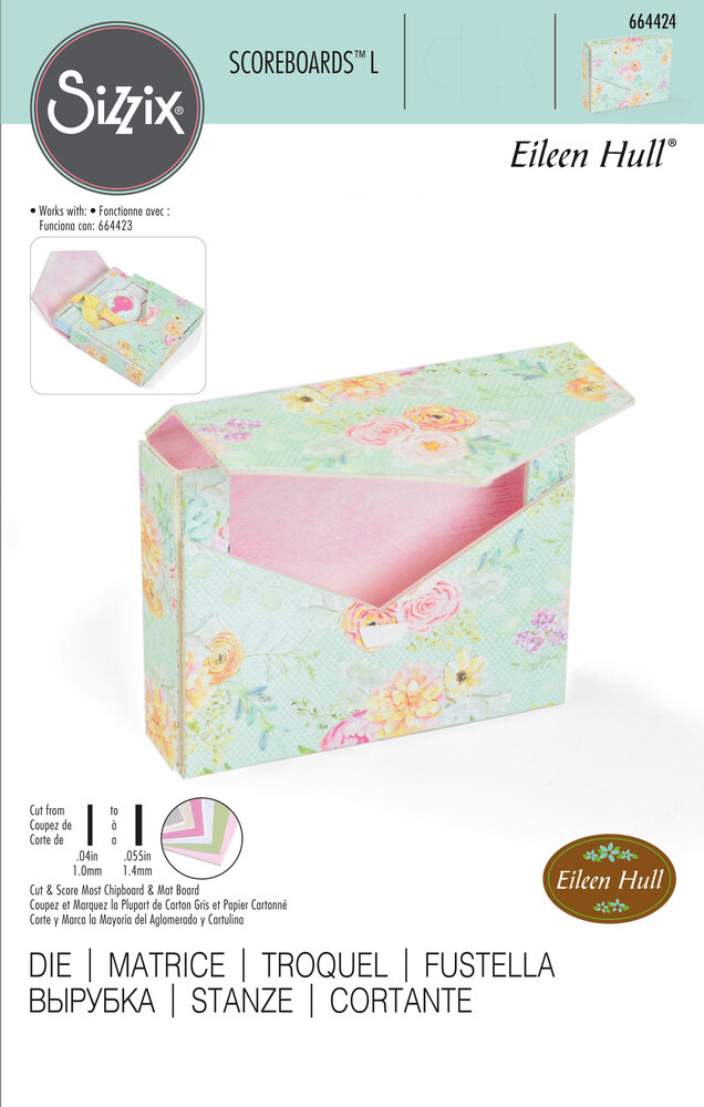 Sizzix ScoreBoards L Die by Eileen Hull Tiny Book Case (664424) (DISCONTINUED)