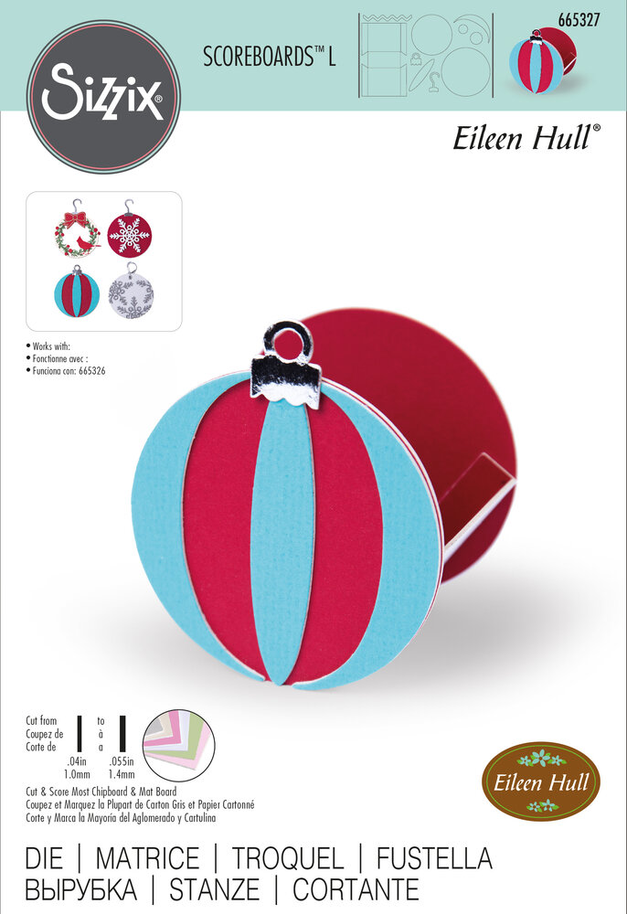 Sizzix ScoreBoards L Die by Eileen Hull Box, Ornament (665327) (DISCONTINUED) Sizzix ScoreBoards L Die by Eileen Hull Box, Ornament (665327) (DISCONTINUED)