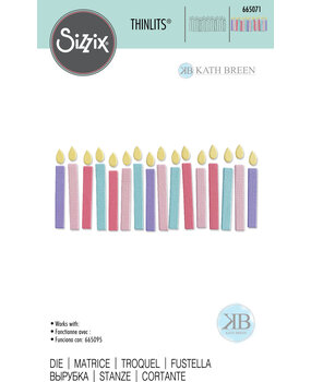 Sizzix Thinlits Die by Kath Breen Birthday Candles (665071) (DISCONTINUED) Sizzix Thinlits Die by Kath Breen Birthday Candles (665071) (DISCONTINUED)