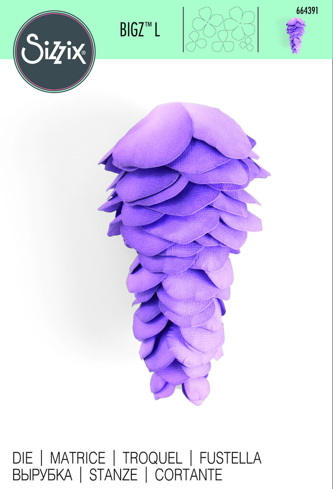 Sizzix Bigz L Die Wisteria (664391) (OUTLET) Sizzix Bigz L Die Wisteria (664391) (OUTLET)