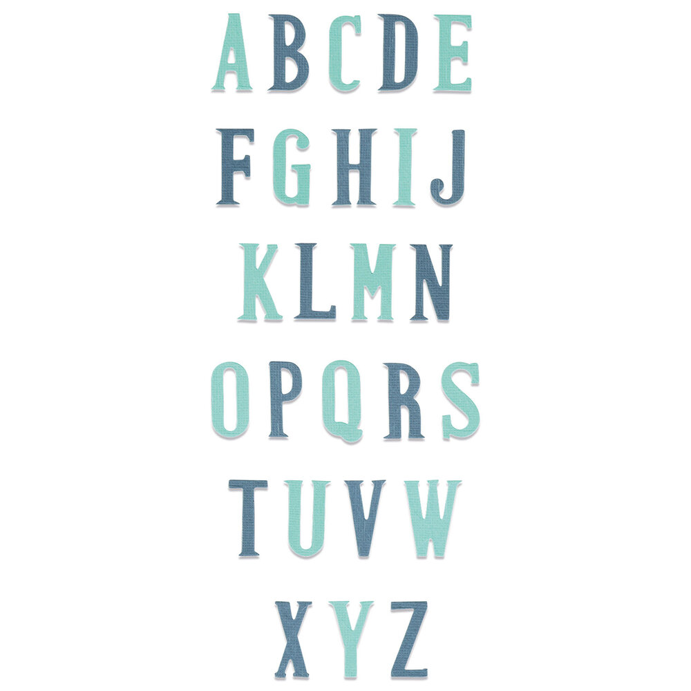 Sizzix Bigz XL Die Alphabet Nostalgic (664724) (OUTLET)