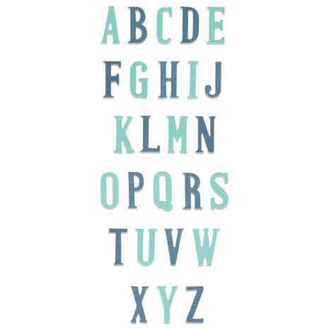 Sizzix Bigz XL Die Alphabet Nostalgic (664724) (OUTLET)