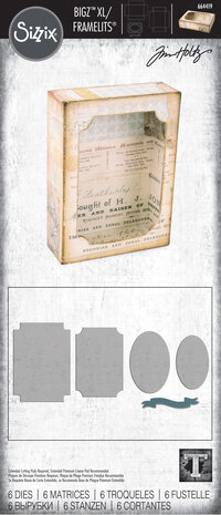 Sizzix Bigz XL Die w/Framelits by Tim Holtz Curio Box (664419) (DISCONTINUED)