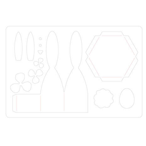 Sizzix Bigz L Die by Georgie Evans Box Bunny (665104) (DISCONTINUED)