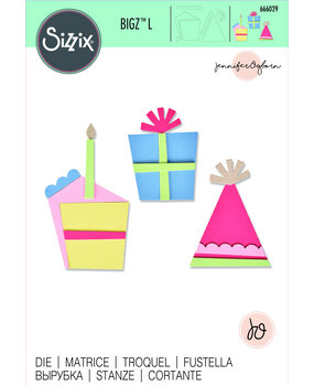 Sizzix Bigz L Die by Jennifer Ogborn Party Elements (666029) (DISCONTINUED)