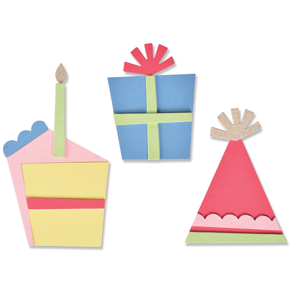 Sizzix Bigz L Die by Jennifer Ogborn Party Elements (666029) (DISCONTINUED)