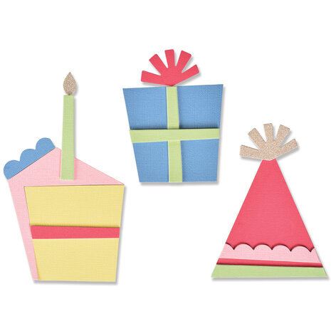 Sizzix Bigz L Die by Jennifer Ogborn Party Elements (666029) (DISCONTINUED)