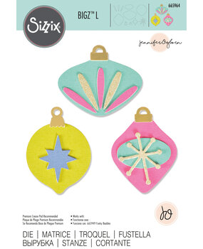 Sizzix Bigz L Die by Jennifer Ogborn Quirky Baubles (665964) (DISCONTINUED)