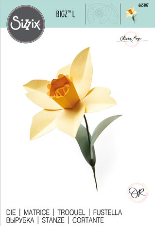 Sizzix Bigz L Die by Olivia Rose Daffodil (665107) (DISCONTINUED) Sizzix Bigz L Die by Olivia Rose Daffodil (665107) (DISCONTINUED)