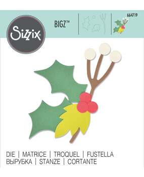 Sizzix Bigz Die Christmas Nature (664719) (DISCONTINUED) Sizzix Bigz Die Christmas Nature (664719) (DISCONTINUED)