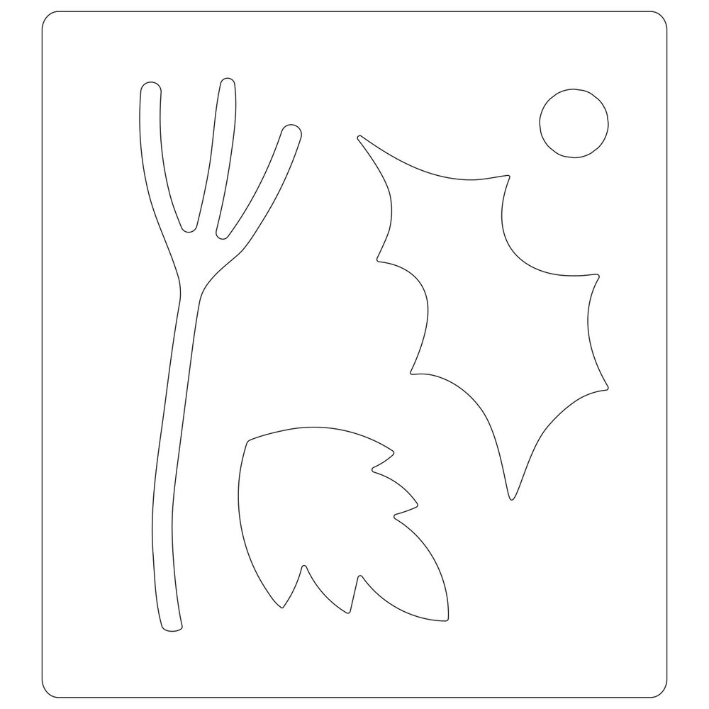 Sizzix Bigz Die Christmas Nature (664719) (DISCONTINUED) Sizzix Bigz Die Christmas Nature (664719) (DISCONTINUED)