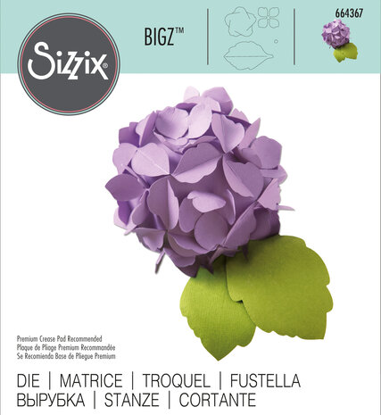 Sizzix Bigz Die Hydrangea (664367) (DISCONTINUED) Sizzix Bigz Die Hydrangea (664367) (DISCONTINUED)